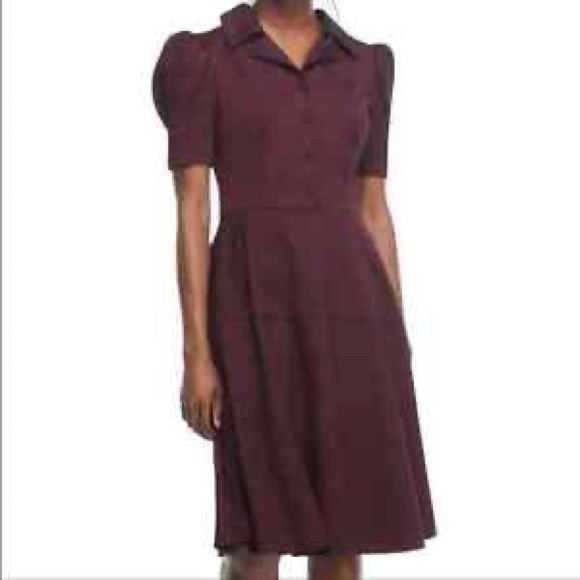 NWT GAL  MEETS GLAM Berry Nina Twill Dress, 20 - Picture 1 of 11